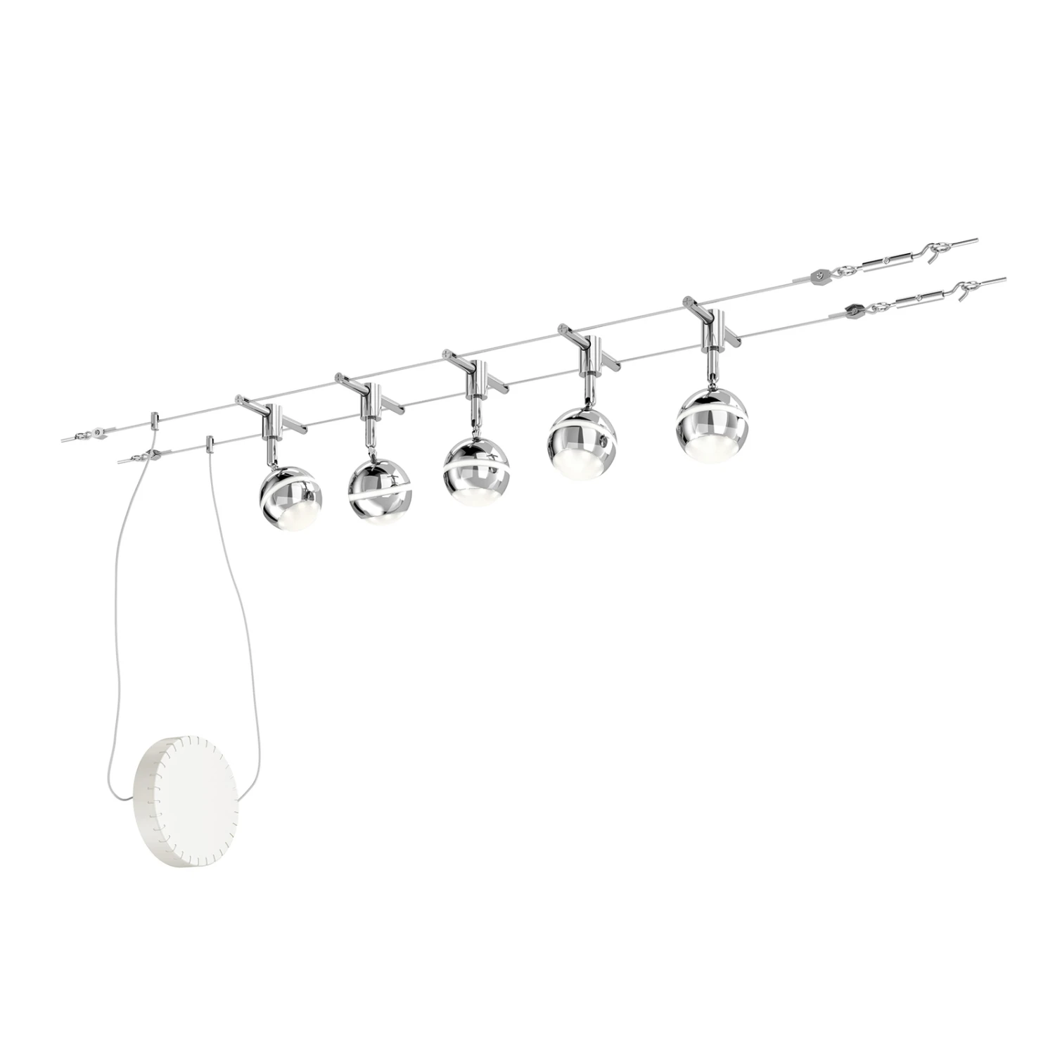 LED-Seilsystem Baloubet In Chrom 5 LED-Seilsystem Baloubet In Chrom – Bild 3