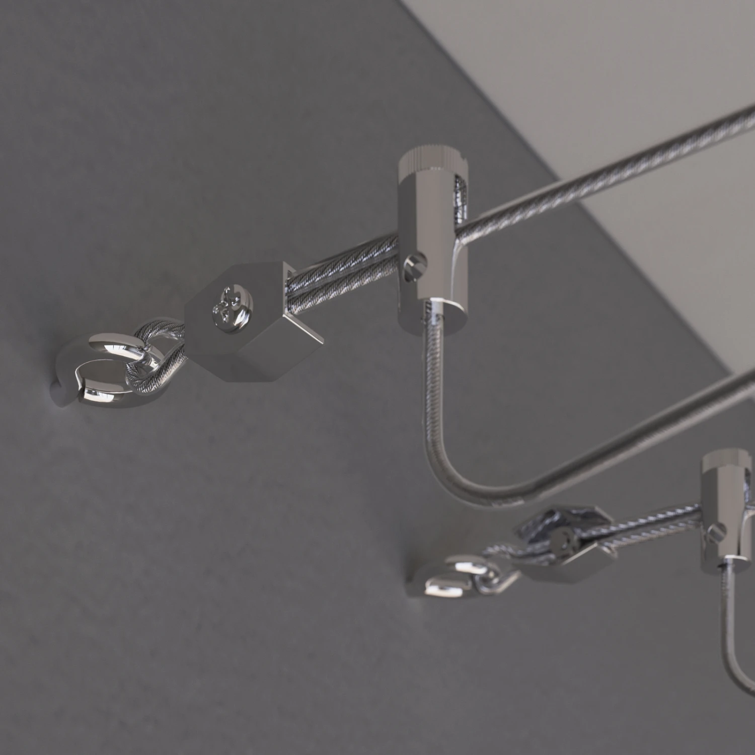 LED-Seilsystem Baloubet In Chrom 8 LED-Seilsystem Baloubet In Chrom – Bild 6