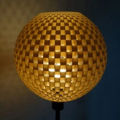 Stehleuchte Flechtwerk, Kugel, Creme-weiß -Innenleuchten Store 9039001 2