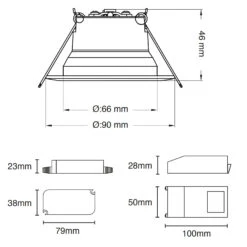 SLC One 360° SunLike LED-Einbauleuchte Schwarz 927 -Innenleuchten Store 9044156 7