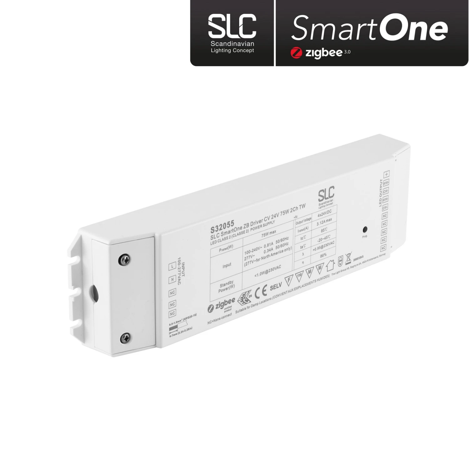 SLC SmartOne Netzteil ZigBee CV 24V 75W PWM CCT 3 SLC SmartOne Netzteil ZigBee CV 24V 75W PWM CCT