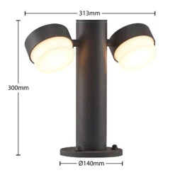 Lucande Marvella Sockelleuchte, Zweiflammig, 30 Cm 15 Lucande Marvella Sockelleuchte, Zweiflammig, 30 Cm -Innenleuchten Store 9616253 4