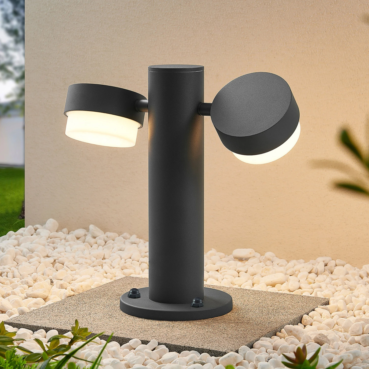 Lucande Marvella Sockelleuchte, Zweiflammig, 30 Cm 3 Lucande Marvella Sockelleuchte, Zweiflammig, 30 Cm