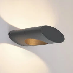 Lucande Forama LED-Außenwandleuchte, Dunkelgrau -Innenleuchten Store 9618140 3