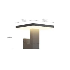 Lucande LED-Außenwandlampe Olesia, Eckige Form -Innenleuchten Store 9619139 3