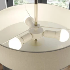 Deckenleuchte Josia Aus Stoff, Weiß -Innenleuchten Store 9620048 8