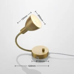 Lindby Amrei Wandlampe, Dimmbar, Altmessing -Innenleuchten Store 9620260 4