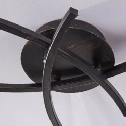 Dreiflammige Deckenlampe Della, Schwarz-gold -Innenleuchten Store 9620970 6