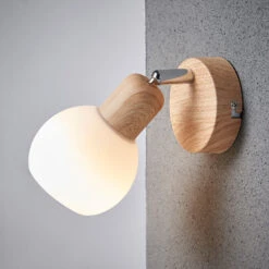 Strahler Svenka, 1-fl. Holzoptik -Innenleuchten Store 9621046 2