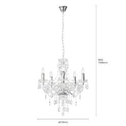 5-flammiger Kronleuchter Merida 17 5-flammiger Kronleuchter Merida -Innenleuchten Store 9621171 6