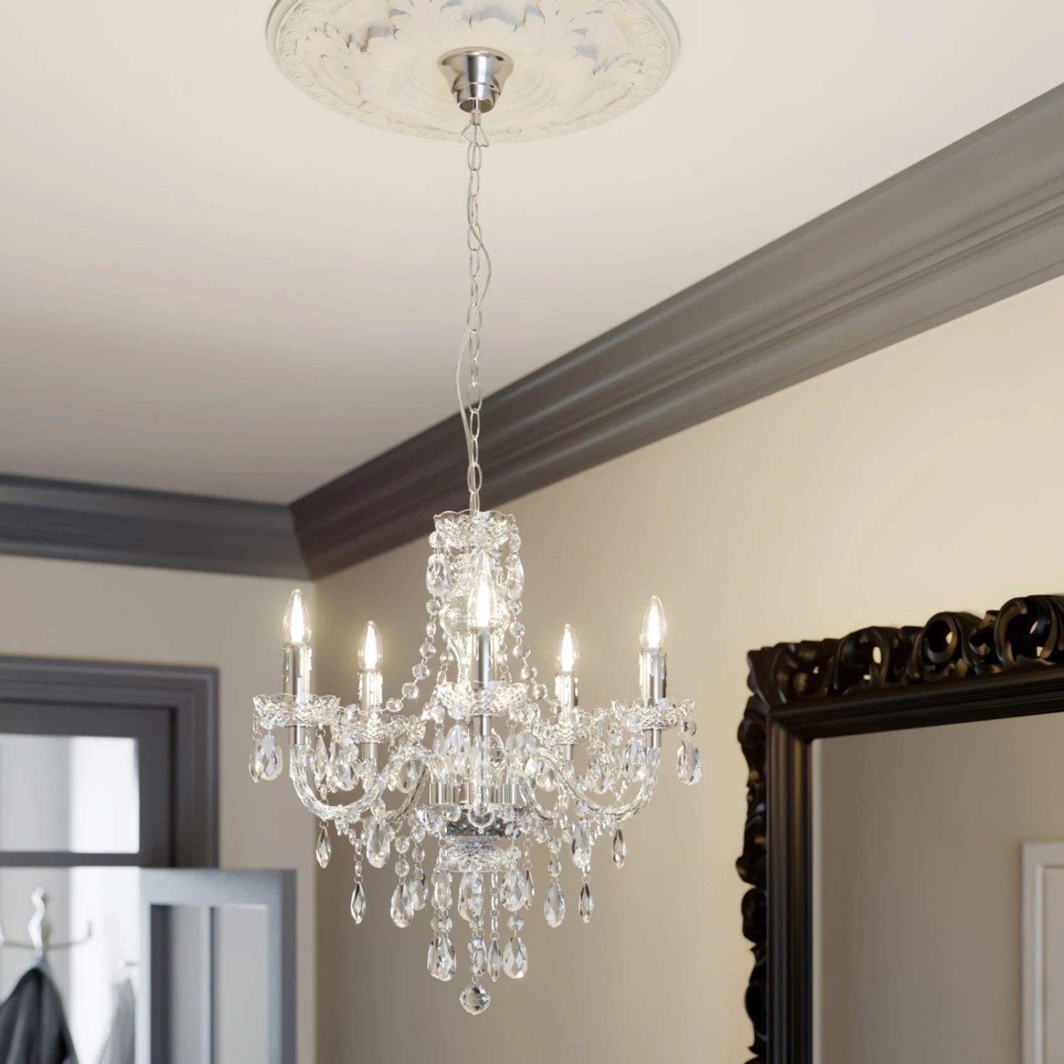 5-flammiger Kronleuchter Merida 3 5-flammiger Kronleuchter Merida