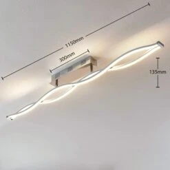 Lucande LED-Deckenlampe Roan, Wellenförmig -Innenleuchten Store 9624373 5