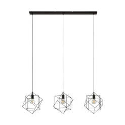 Lindby Finnigan Hängeleuchte, Gitterschirm, 3-fl. -Innenleuchten Store 9626209 1