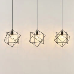 Lindby Finnigan Hängeleuchte, Gitterschirm, 3-fl. -Innenleuchten Store 9626209 2