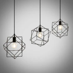 Lindby Finnigan Hängeleuchte, Gitterschirm, 3-fl. -Innenleuchten Store 9626209 7