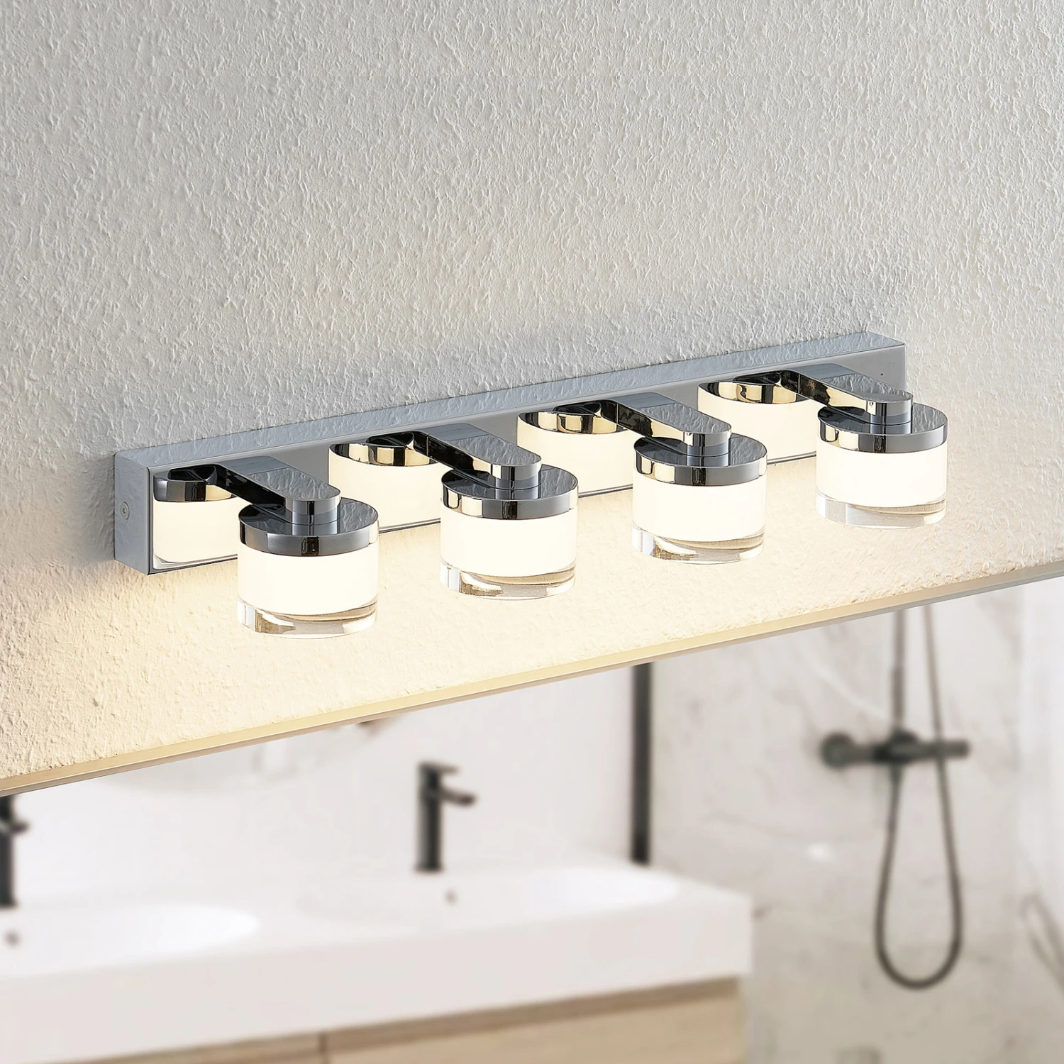 Arcchio Kejan LED-Wandlampe, IP44, 4-flammig 4 Arcchio Kejan LED-Wandlampe, IP44, 4-flammig – Bild 2