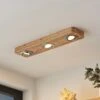 Lindby Mikari LED-Deckenleuchte Aus Holz, 3-fl. -Innenleuchten Store 9627413