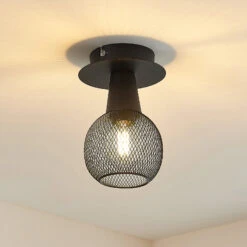 Lindby Zerda Spot, Gitterschirm, Einflammig -Innenleuchten Store 9627749 1