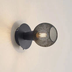 Lindby Zerda Spot, Gitterschirm, Einflammig -Innenleuchten Store 9627749 5