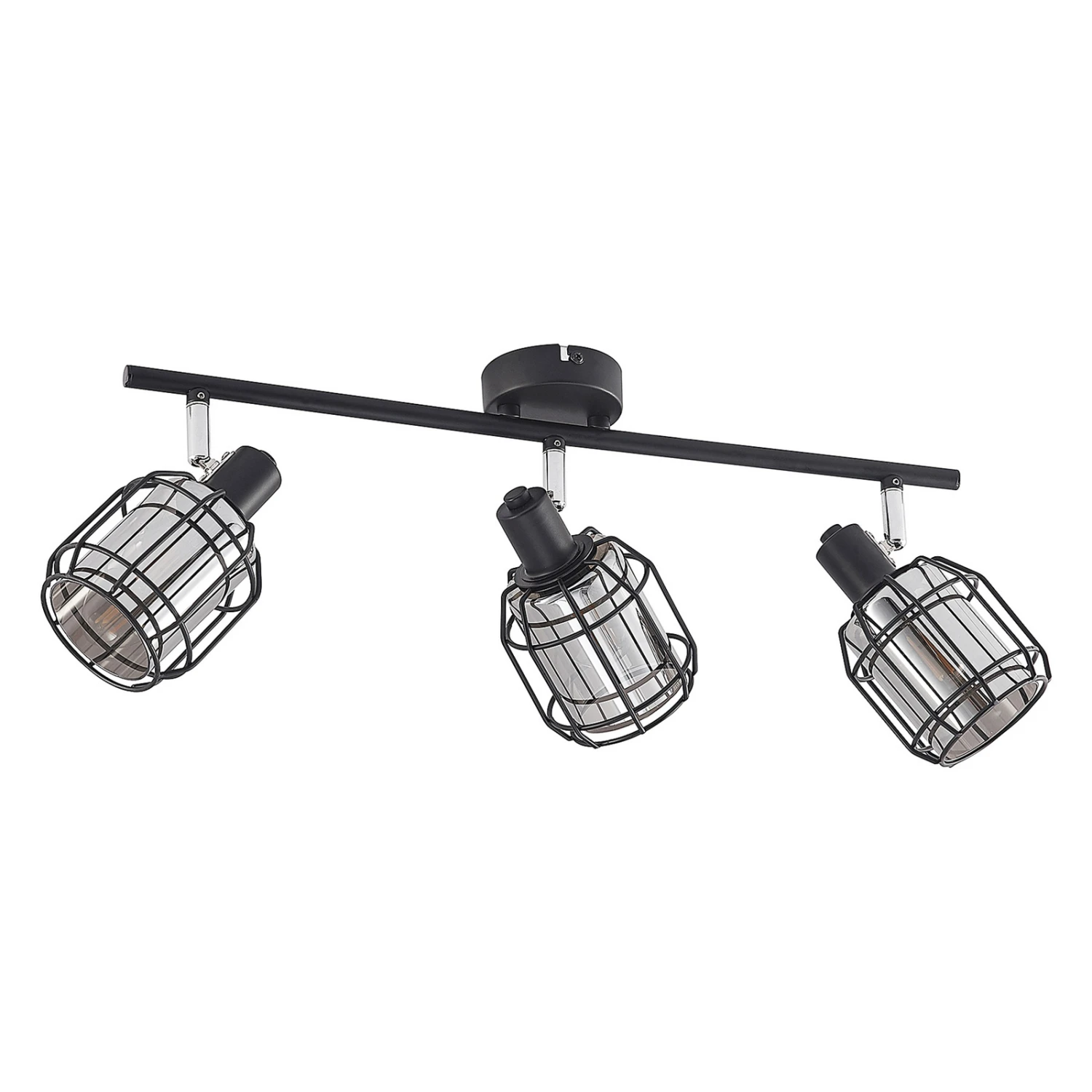 Lindby Sifala Deckenstrahler, Rauchglas, 3-flammig 6 Lindby Sifala Deckenstrahler, Rauchglas, 3-flammig – Bild 4