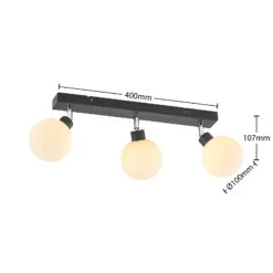 Lindby Zaniba Deckenleuchte, Schwarz, Lang -Innenleuchten Store 9628124 5