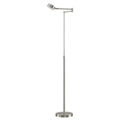 Lindby Kaylou Stehlampe, Verstellbar, Nickel 13 Lindby Kaylou Stehlampe, Verstellbar, Nickel -Innenleuchten Store 9628325 2