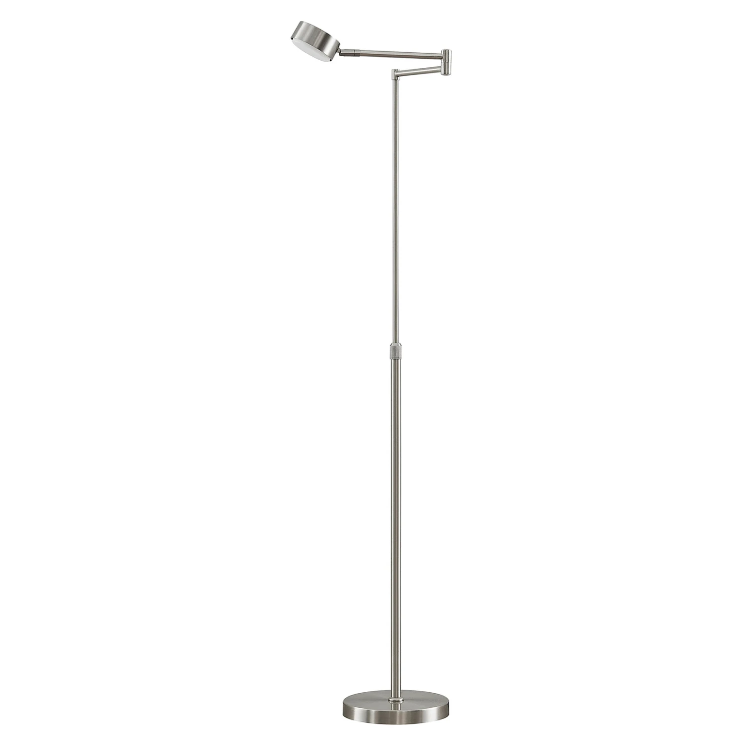 Lindby Kaylou Stehlampe, Verstellbar, Nickel 5 Lindby Kaylou Stehlampe, Verstellbar, Nickel – Bild 3