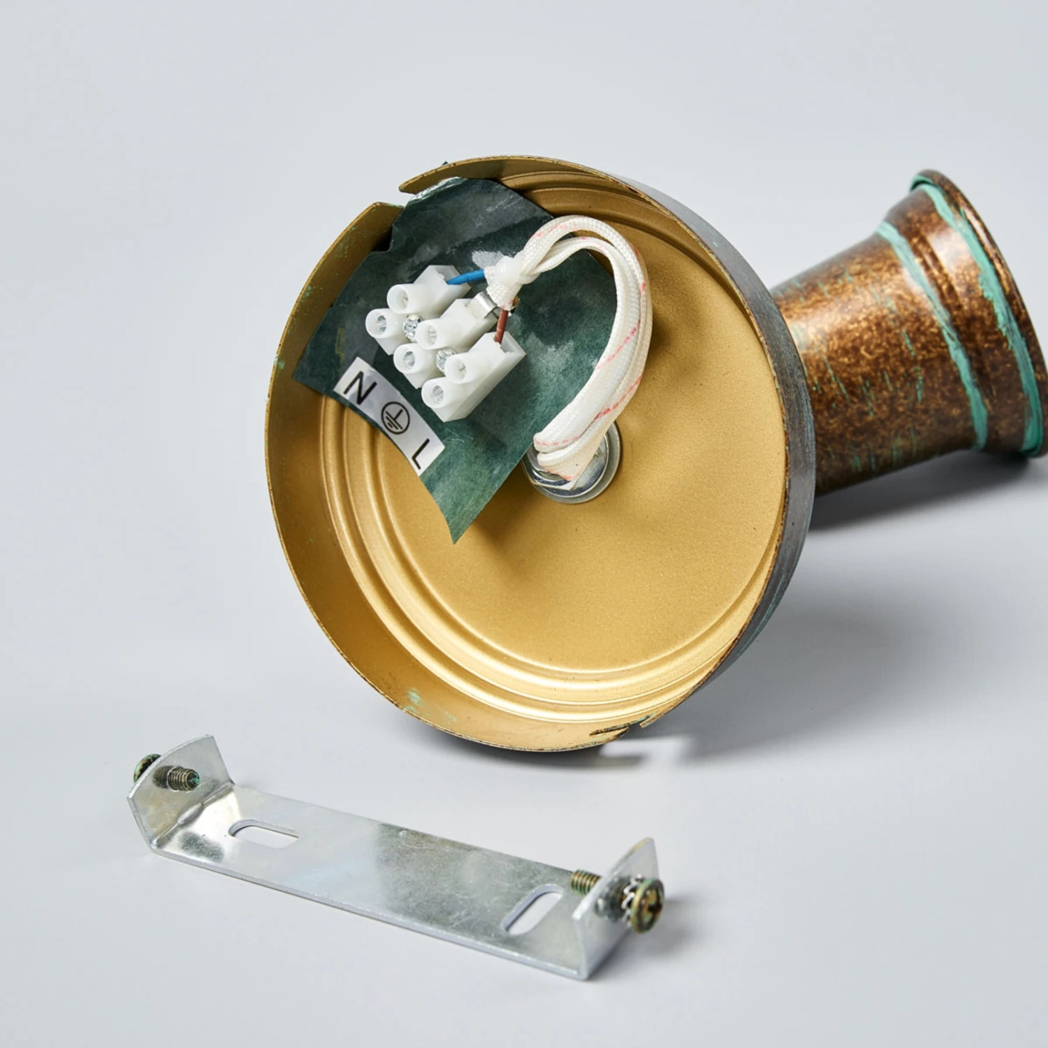 Antik Wirkender Spot Arielle, Grünspanoptik 8 Antik Wirkender Spot Arielle, Grünspanoptik – Bild 6