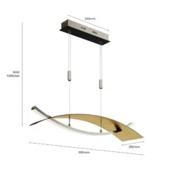 Lucande LED-Hängeleuchte Marija, Blende Waagerecht Schwarz -Innenleuchten Store 9639122 6