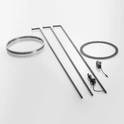 Lucande Seppe LED-Stehleuchte, Ø 50 Cm, Nickel -Innenleuchten Store 9639571 8