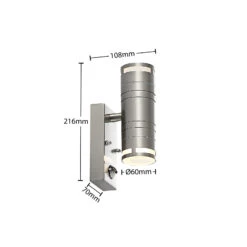 Lindby Catalin Außenwandleuchte, Sensor, 2-flammig 17 Lindby Catalin Außenwandleuchte, Sensor, 2-flammig -Innenleuchten Store 9647093 6
