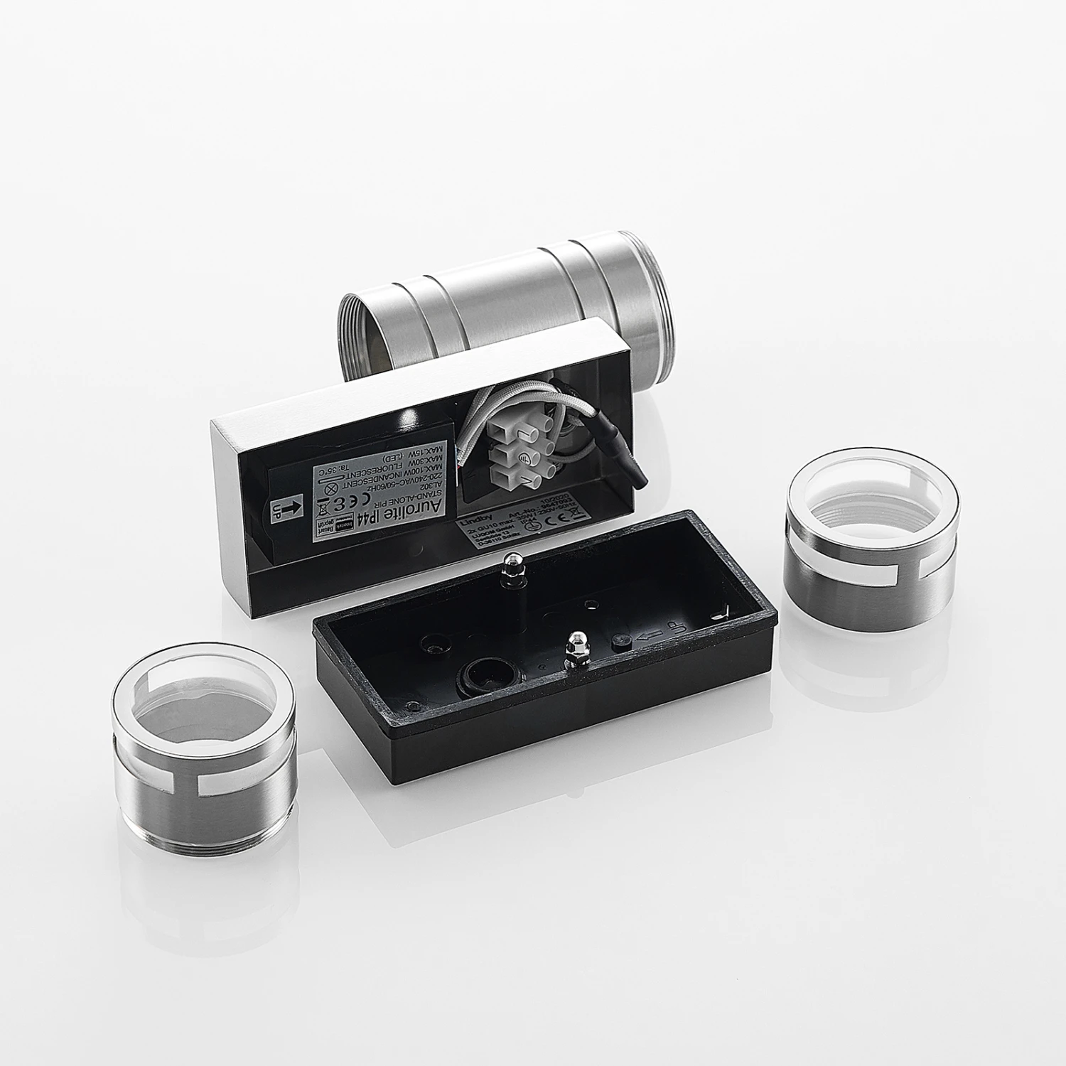 Lindby Catalin Außenwandleuchte, Sensor, 2-flammig 11 Lindby Catalin Außenwandleuchte, Sensor, 2-flammig – Bild 9