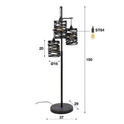 Stehleuchte Spindlight, Dreiflammig, Höhe 150 Cm -Innenleuchten Store 9911068 5