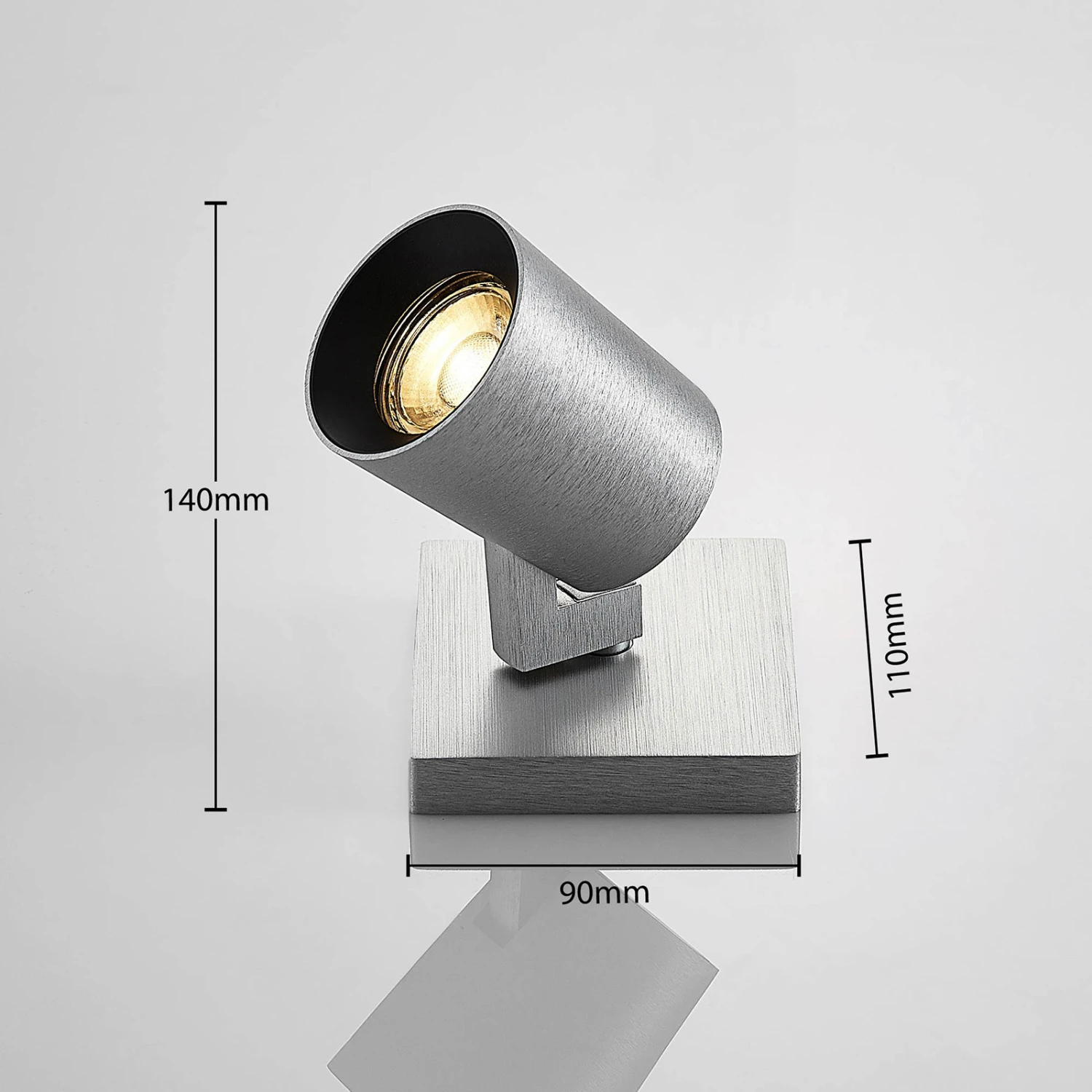 Arcchio Iavo Strahler, Eckig, Alu, 1-fl. 7 Arcchio Iavo Strahler, Eckig, Alu, 1-fl. – Bild 5