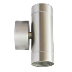 Lindby Myan Außenwandleuchte, V4A, Zweiflammig