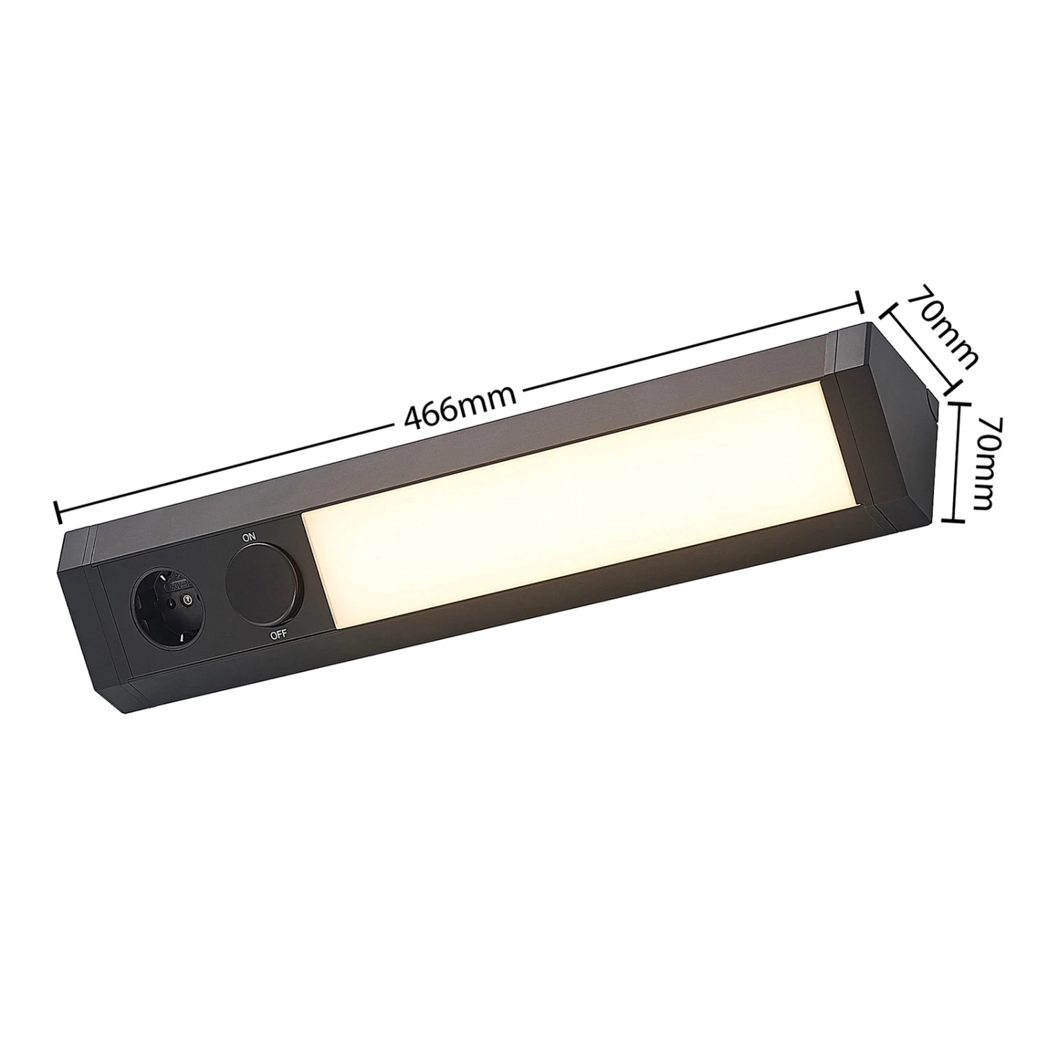 Arcchio Mitari LED-Unterbauleuchte, Schwarz 7 Arcchio Mitari LED-Unterbauleuchte, Schwarz – Bild 5