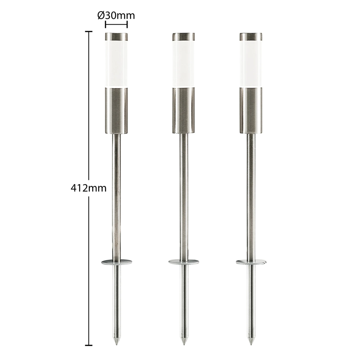 Prios Edinai LED-Außenstrahler, Erdspieß, 3er-Set 7 Prios Edinai LED-Außenstrahler, Erdspieß, 3er-Set – Bild 5