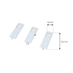 Prios Lorna LED-Unterbauleuchte Edelstahl 3 Stück -Innenleuchten Store 9934130 2