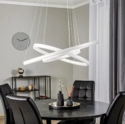 Arcchio Albiona LED-Hängeleuchte, Weiß, 3 Ringe -Innenleuchten Store 9939064 2