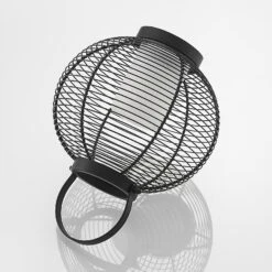 Lindby Mairuna LED-Solar-Laterne, Schwarz, 22,7 Cm -Innenleuchten Store 9945543 7