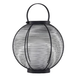 Lindby Mairuna LED-Solar-Laterne, Schwarz, 30,8 Cm -Innenleuchten Store 9945544 2