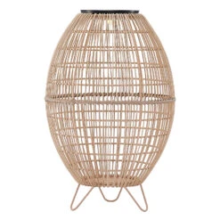 Lindby Josina LED-Solar-Laterne, Rattanoptik -Innenleuchten Store 9945548 2