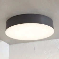 LED-Außendeckenlampe Lahja, IP65, Dunkelgrau