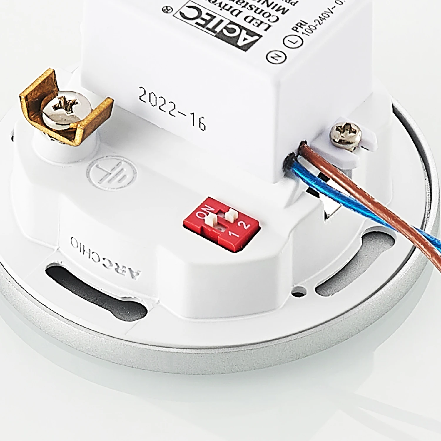 Arcchio Neru LED-Einbaulampe, Sensor, Rund, Silber 9 Arcchio Neru LED-Einbaulampe, Sensor, Rund, Silber – Bild 7