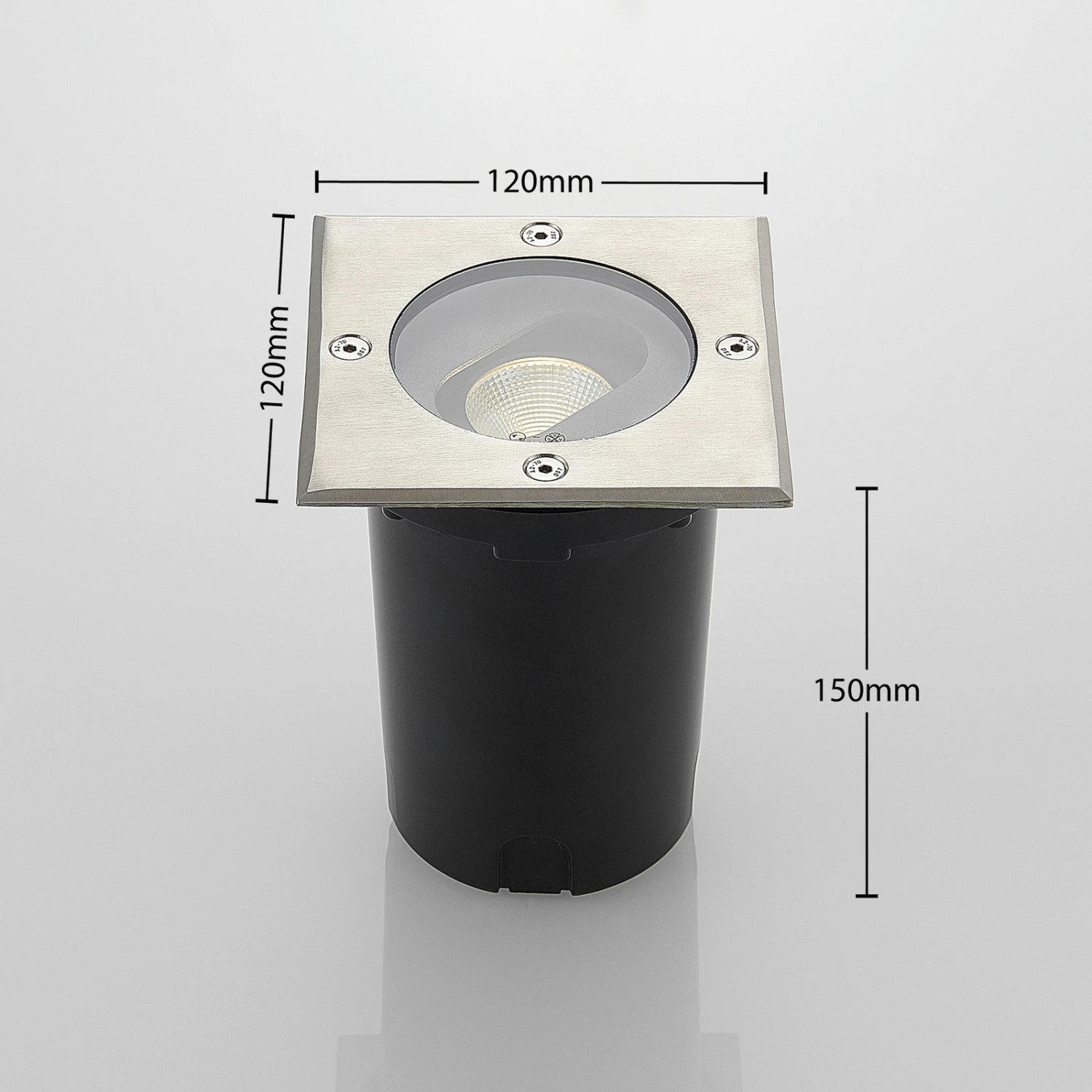 Lucande Doris - LED-Bodeneinbaustrahler, Eckige Form 6 Lucande Doris - LED-Bodeneinbaustrahler, Eckige Form – Bild 4