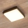 Lucande Amra LED-Außendeckenleuchte, Eckig 17,5 Cm -Innenleuchten Store 9969068