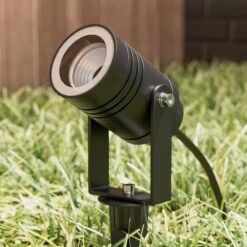 Lucande Außenstrahler Galina Mit Erdspieß, Dunkelgrau 10cm -Innenleuchten Store 9969113 6