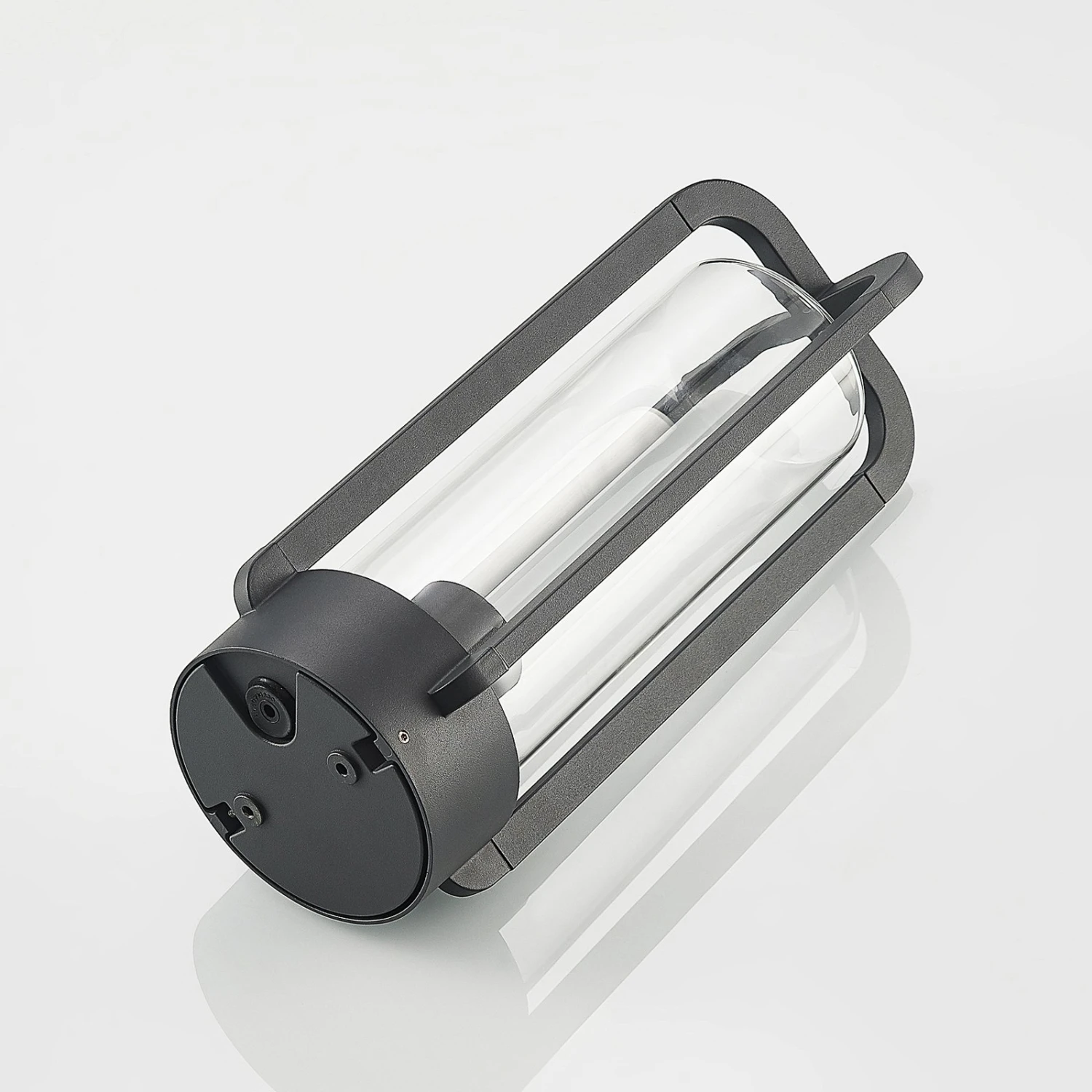 Lucande Tiras Außendeckenleuchte, Dunkelgrau, IP65 10 Lucande Tiras Außendeckenleuchte, Dunkelgrau, IP65 – Bild 8