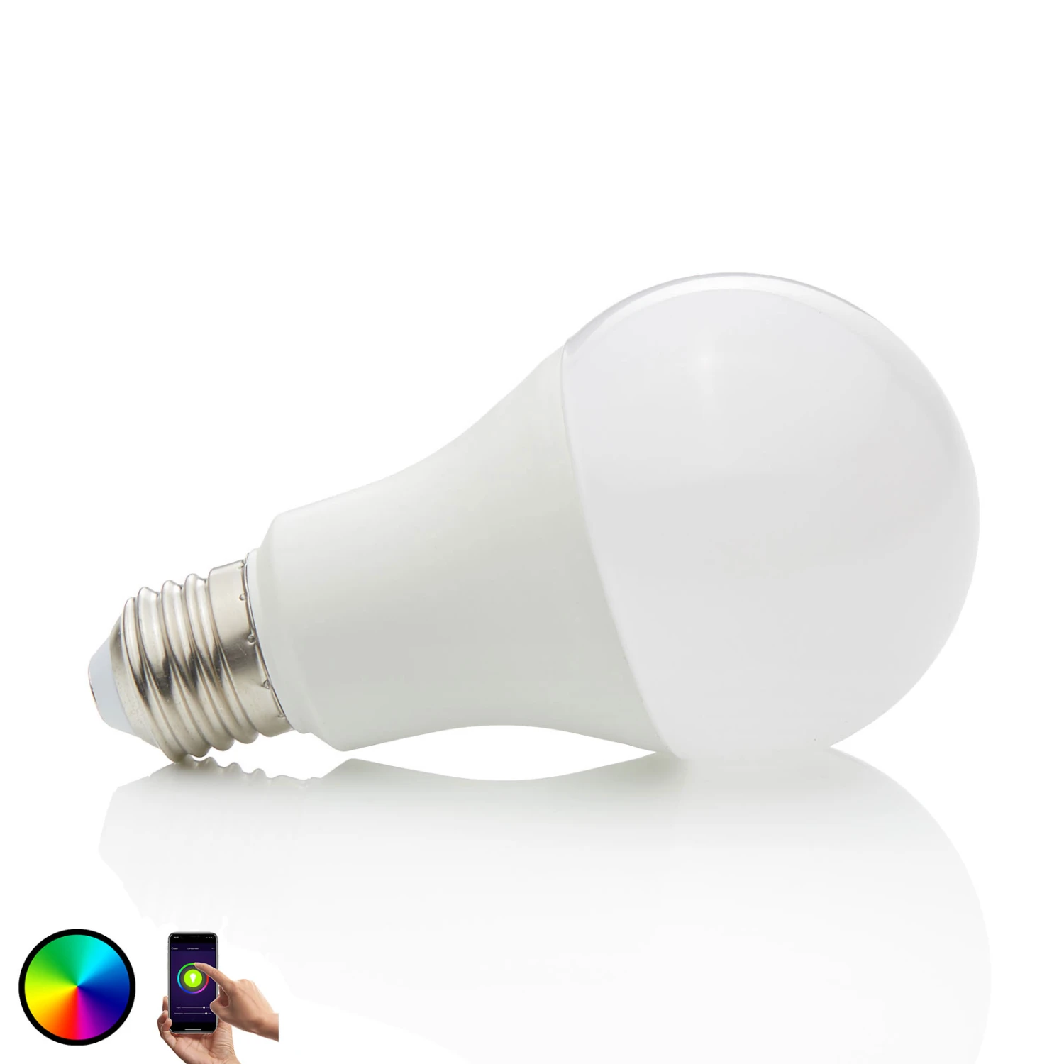 Prios Smart LED-Lampe Wifi E27 10 W, 2.700 K, RGB 3 Prios Smart LED-Lampe Wifi E27 10 W, 2.700 K, RGB
