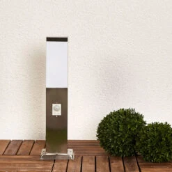 Edelstahl-Sockellampe Lorian Mit Sensor -Innenleuchten Store 9972064 3